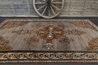 Brown Oushak Vintage Area Rug