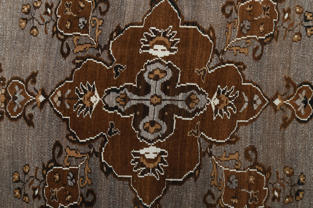 Brown Oushak Vintage Area Rug