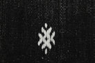 Handwoven flatweave wool kilim from Anatolia, Turkey – Handmade Flatweave Solid Black Area Rug 7'3" x 10'6"