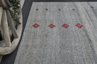 Authentic Anatolian vintage kilim rug (1960s) with dot design – one-of-a-kind at Fame Rugs