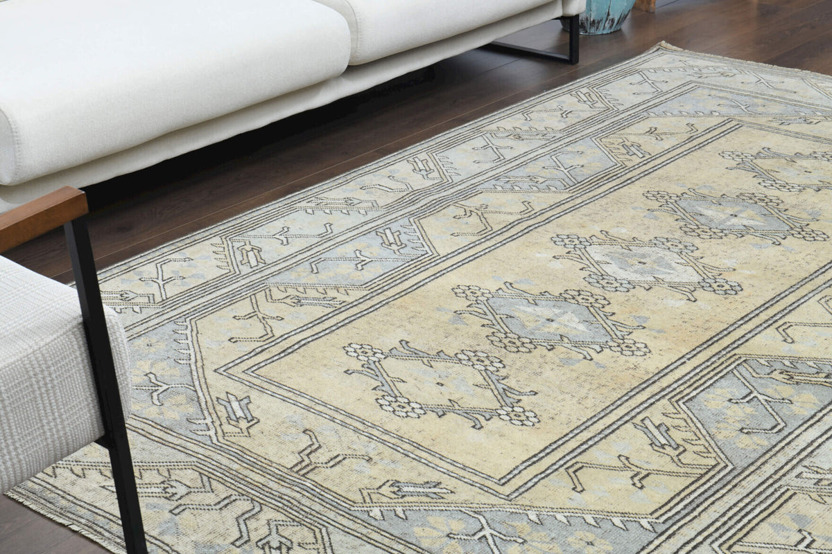 170x263 cm vintage Anatolian area rug – Esentac, low pile, wool