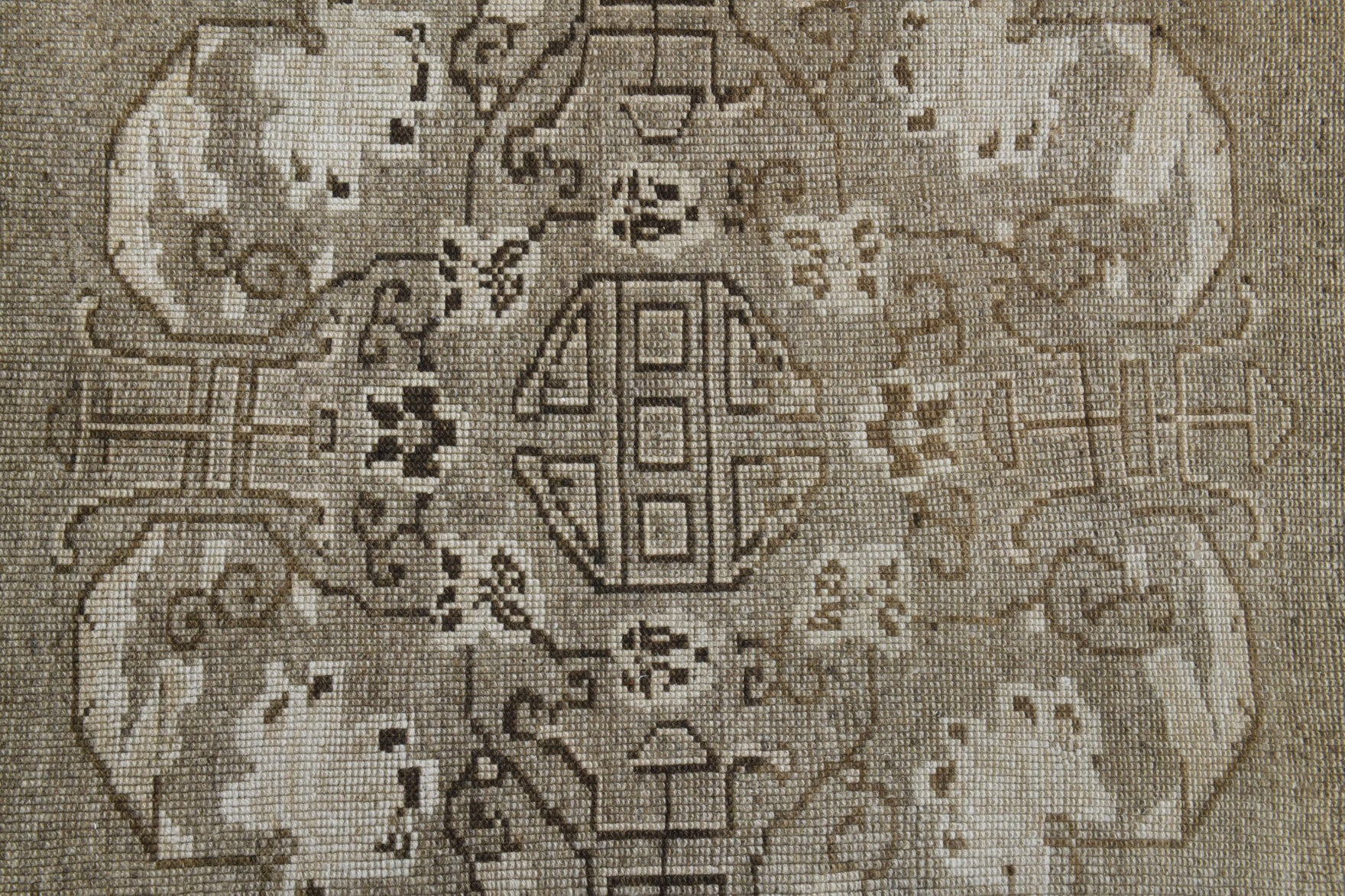 Handmade Vintage Oushak Area Rug