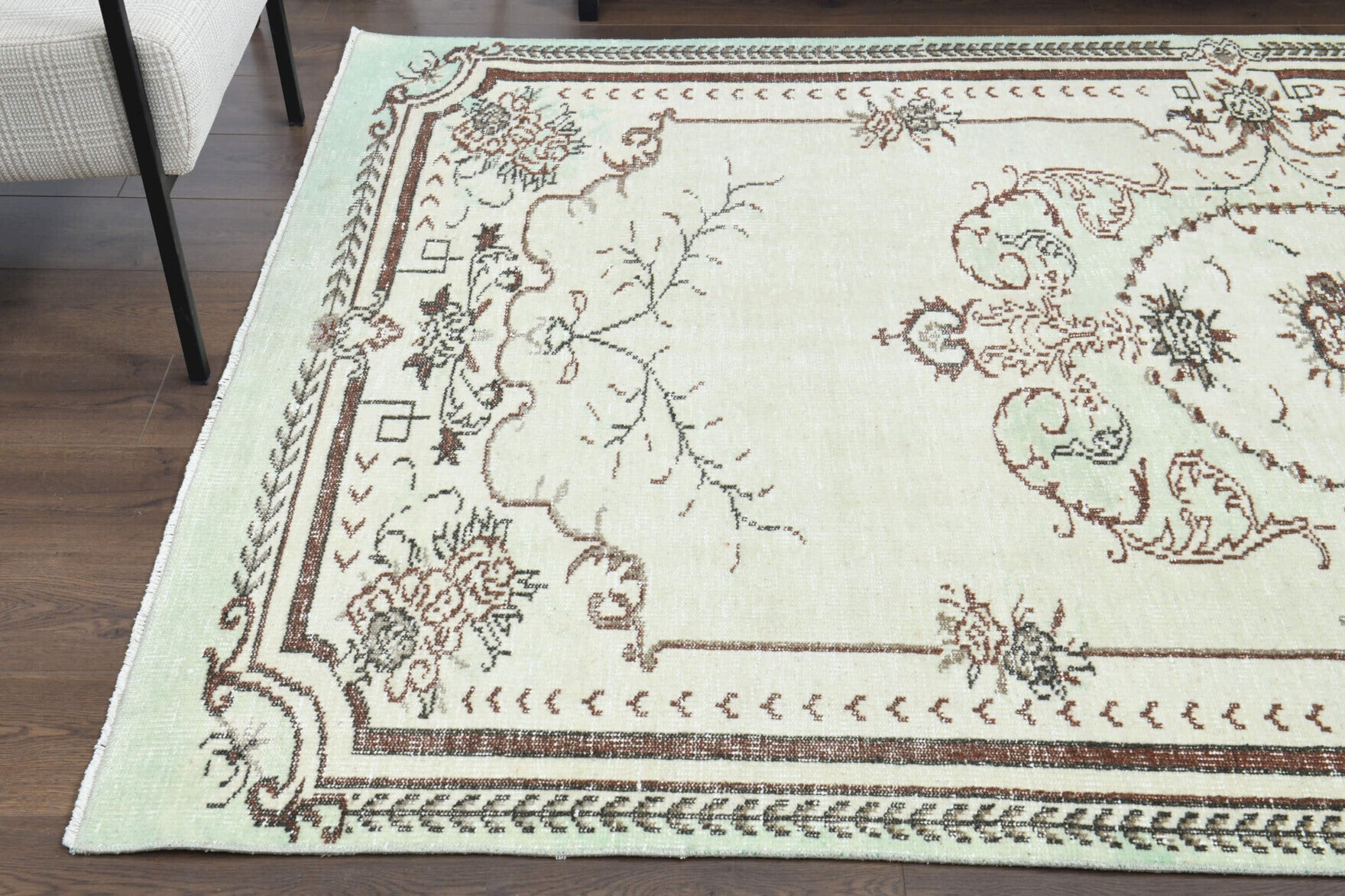 One-of-a-kind 1970s Anatolian vintage area rug in wool, 5'8" x 8'10"