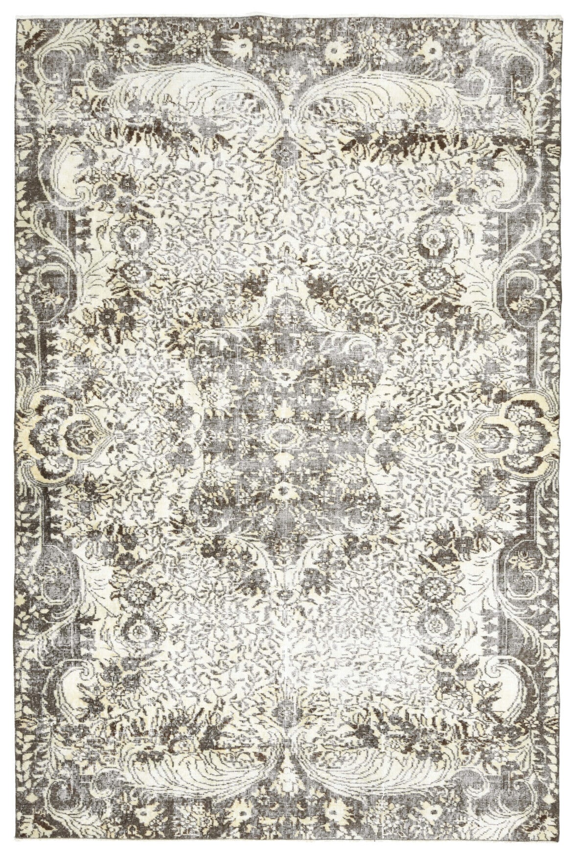 Muted Color Vintage Anatolian Rug