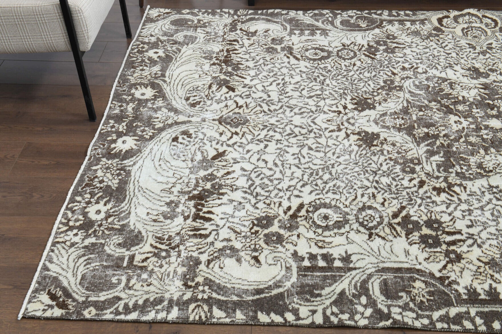 187x285 cm vintage Anatolian area rug – Elmasima, low pile, wool