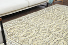 Handmade Cream Oushak Rug