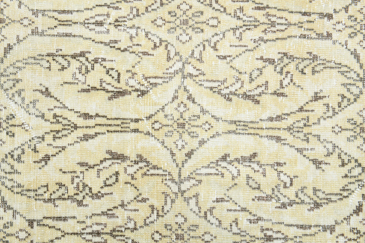 Handmade Cream Oushak Rug