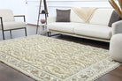 Handmade Cream Oushak Rug