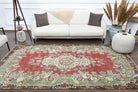 Hand-crafted Anatolian vintage rug Ecekusa in wool, 1970s