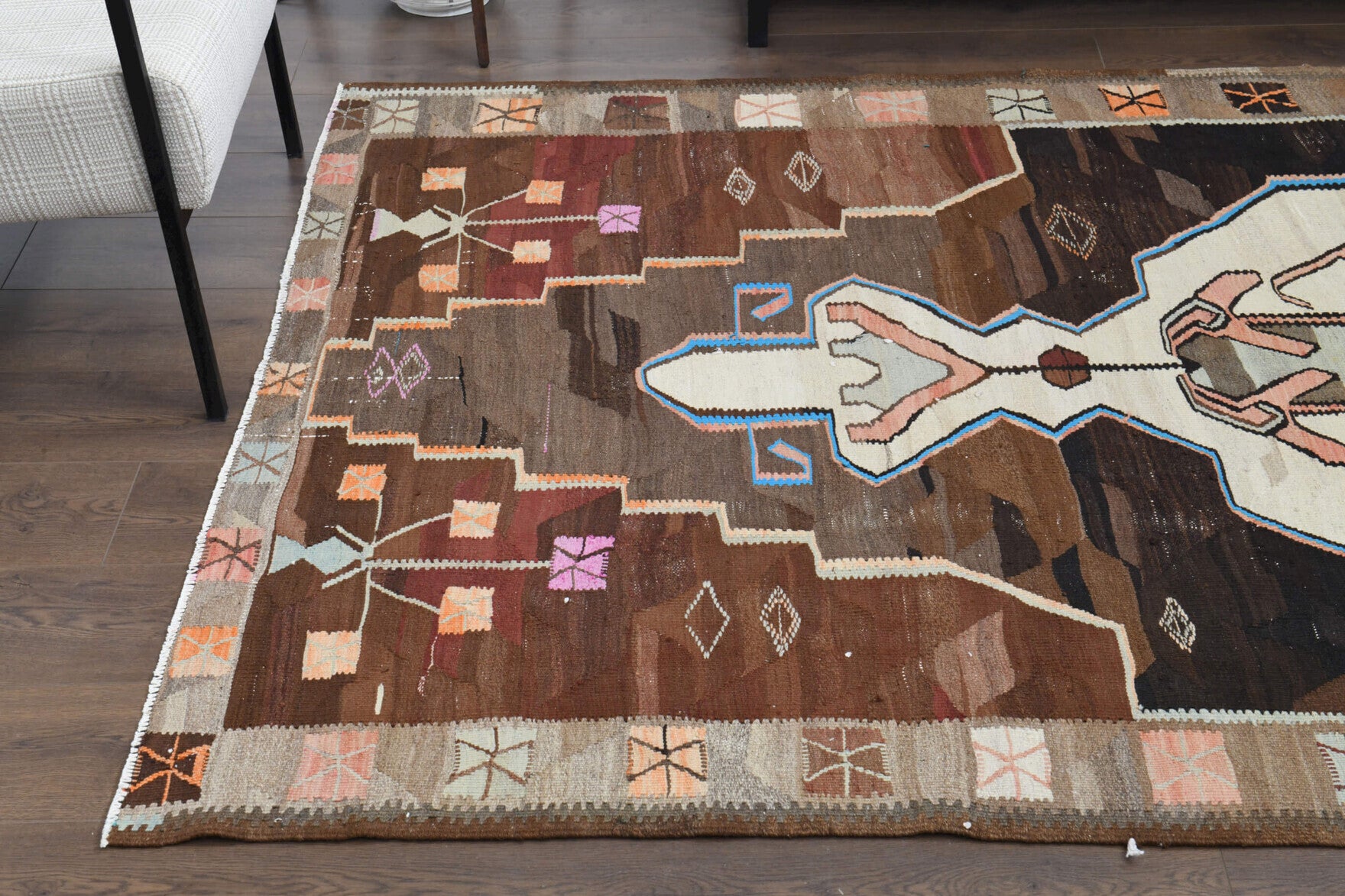 162x320 cm vintage Anatolian kilim rug – Dilrubanaz, flatweave, wool