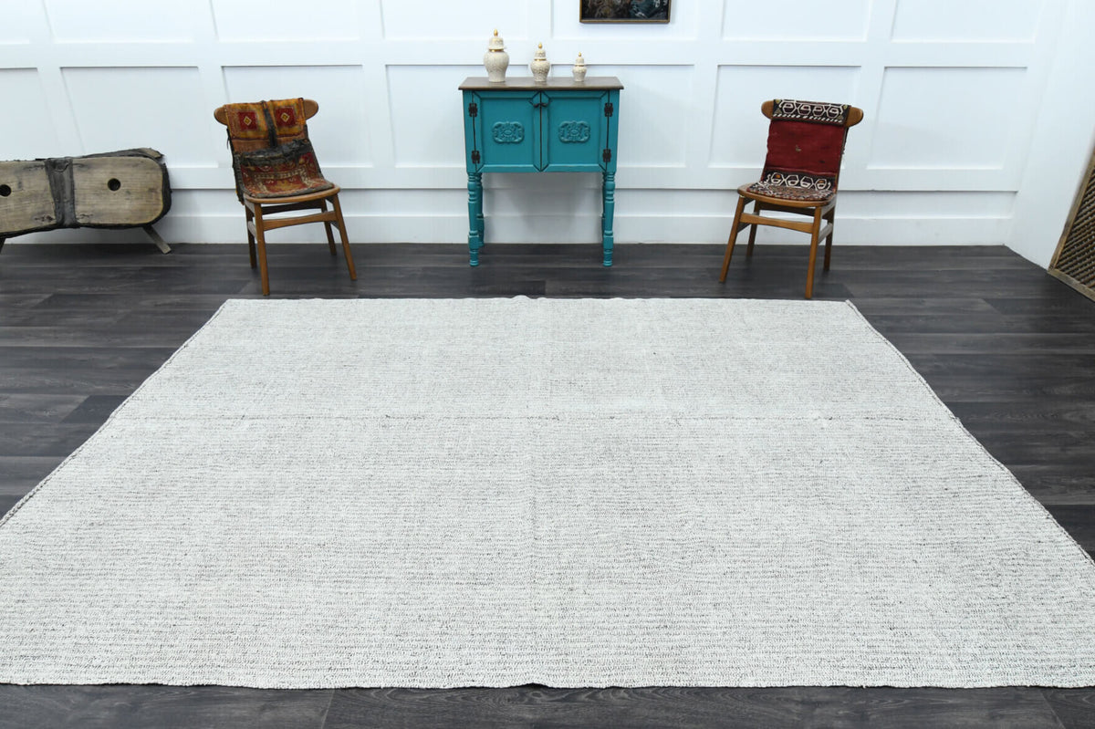 White Vintage Kilim