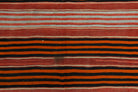 Authentic Anatolian vintage kilim rug (1960s) with striped design – one-of-a-kind at Fame Rugs