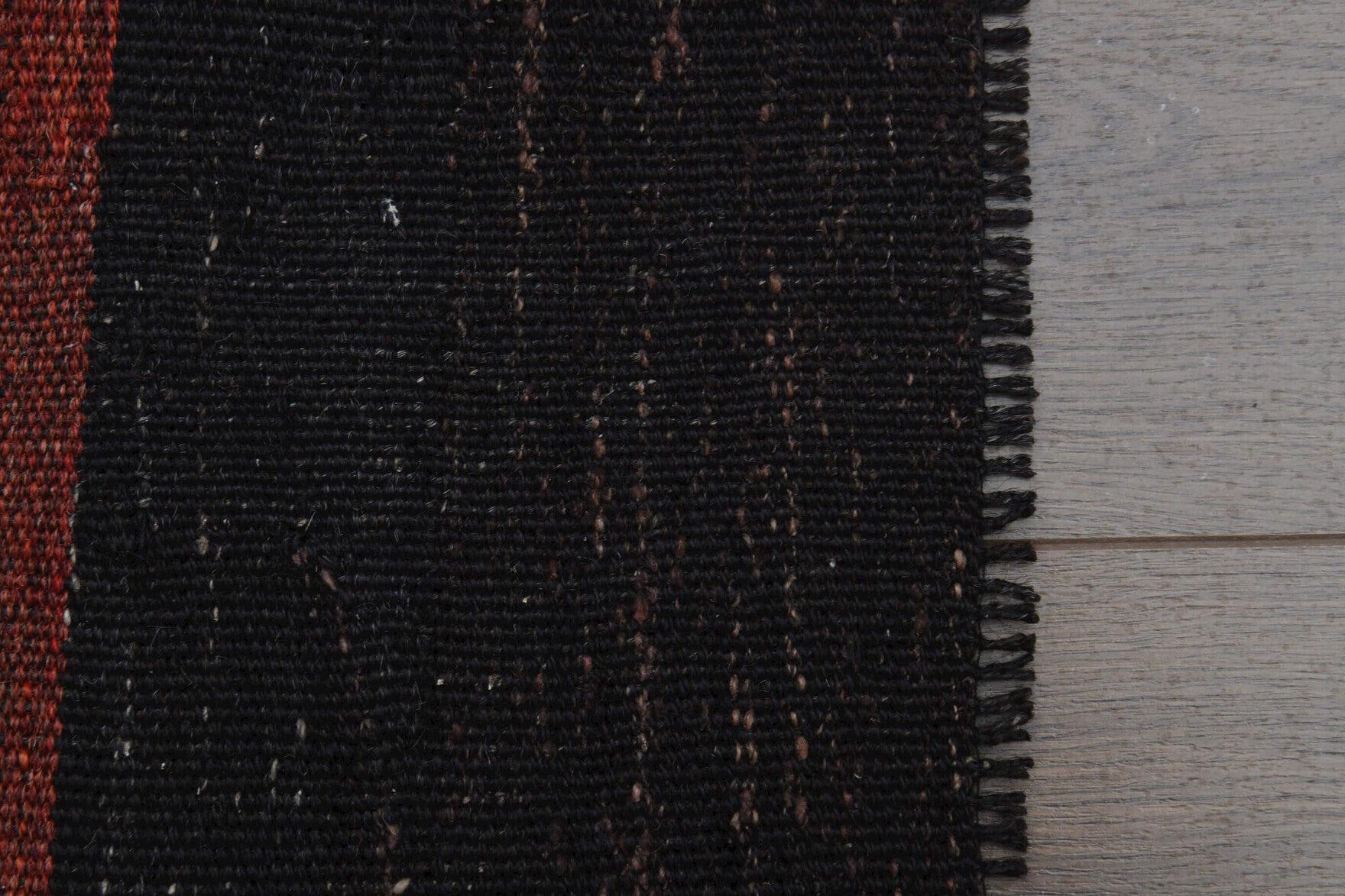 One-of-a-kind 1960s Anatolian vintage kilim rug in wool, 8' x 8'6"