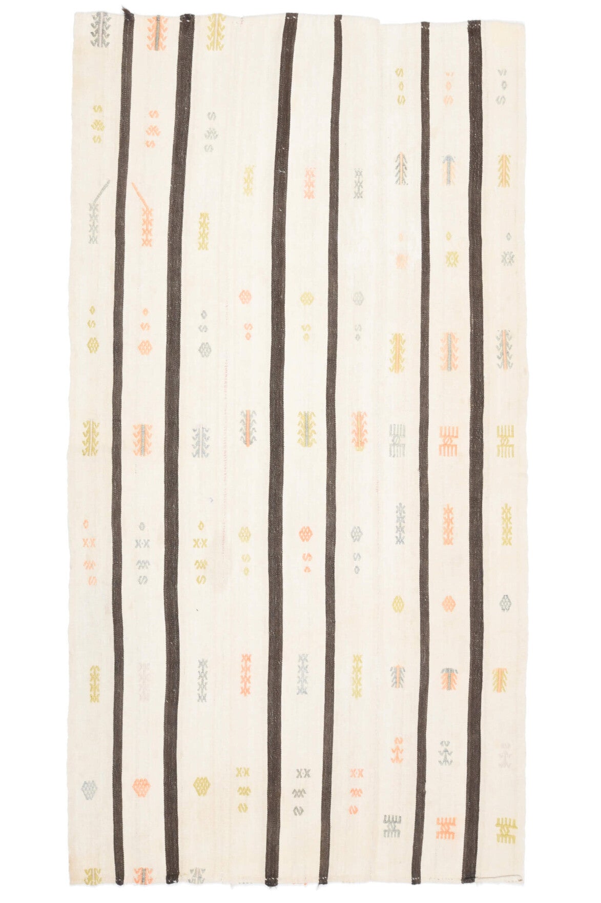 Striped Beige Runner Rug