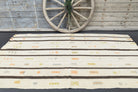 Striped Beige Runner Rug