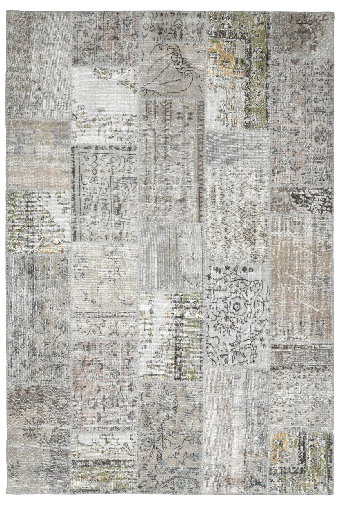 Oriental Vintage Area Patchwork Rug