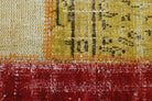 Handmade wool rug from Anatolia, Turkey – Handmade Patchwork Area Rug 6'7" x 9'11"