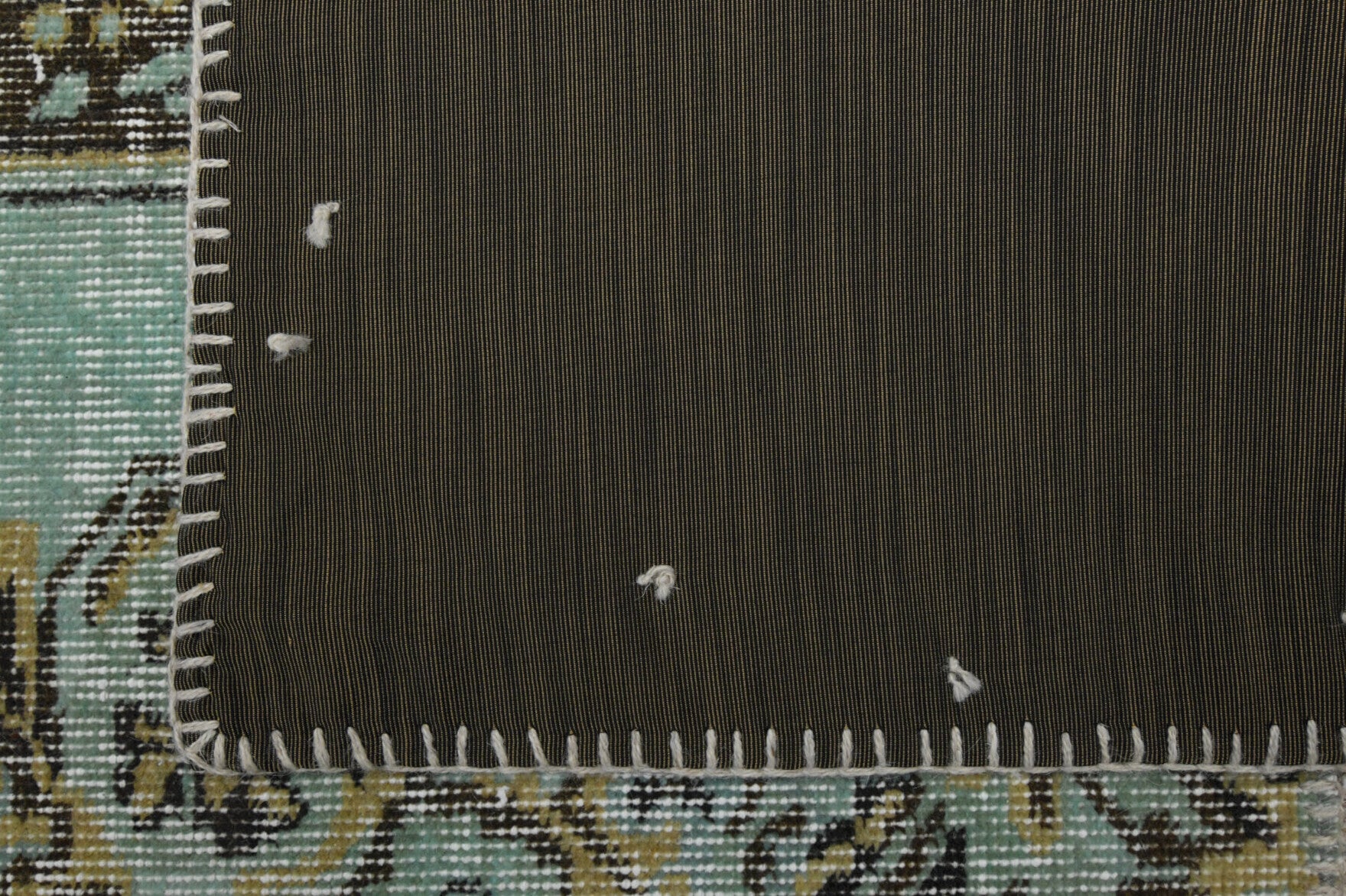 Charitomene – vintage solid rug for living room or bedroom, 6'8" x 9'9" (202x298 cm)