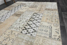 One-of-a-kind 1980s Anatolian vintage patchwork area rug in wool, 6'8" x 9'11"