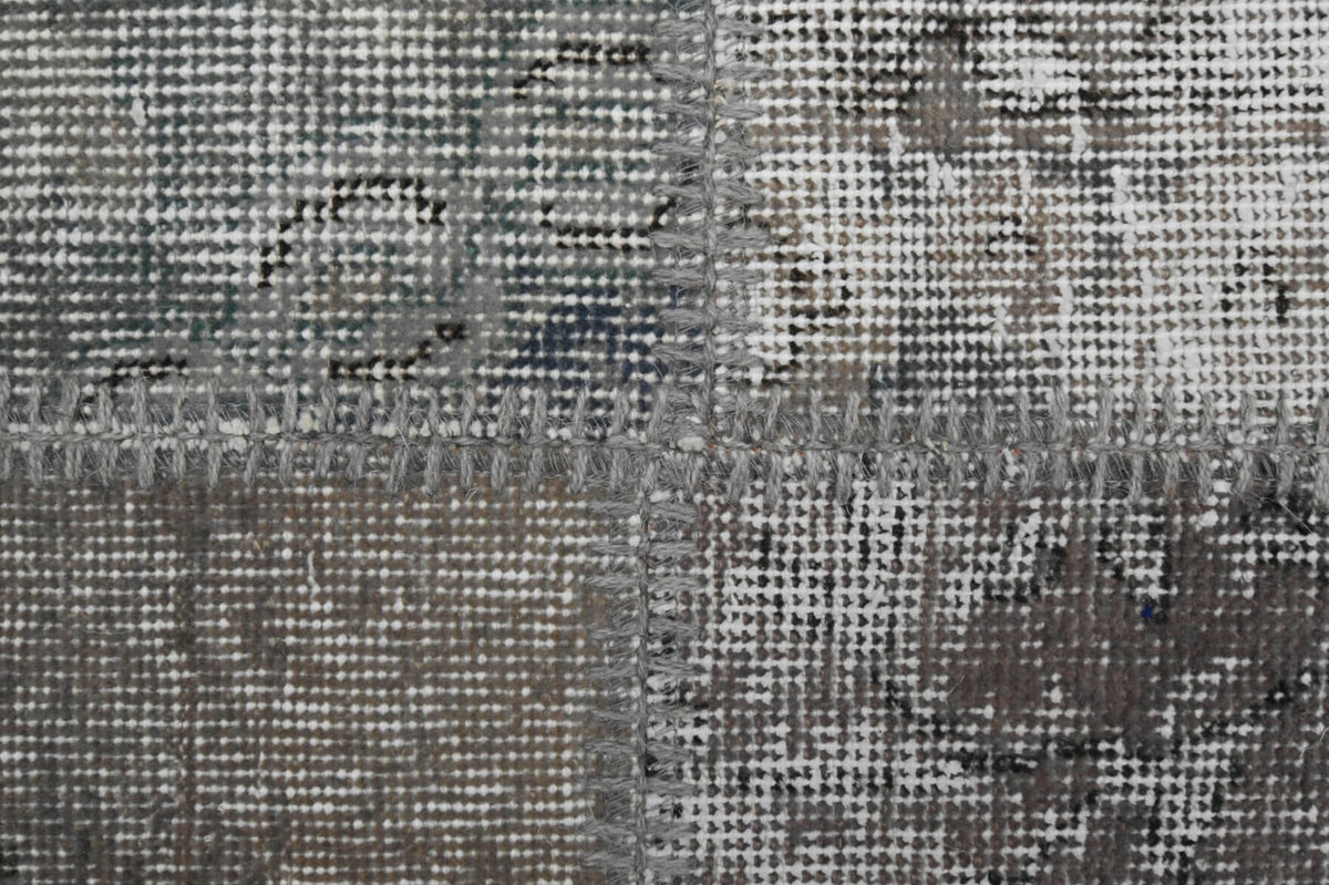 Handmade Patchwork Grey Area Rug
