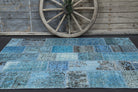 One-of-a-kind 1960s Anatolian vintage patchwork area rug in wool, 5'7" x 7'9"
