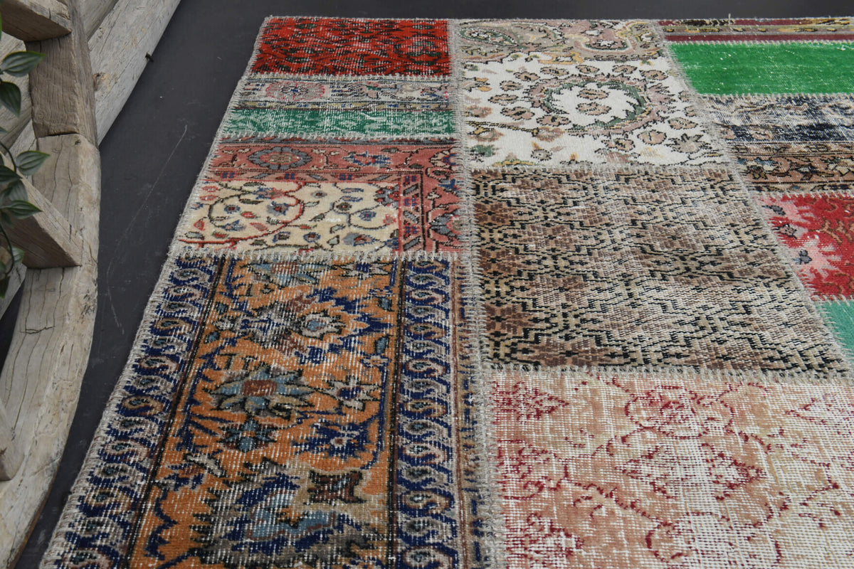 Pachwork Vintage Area Rug from 1980&prime;s