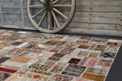 Vintage Brown Shades Area Patchwork Rug
