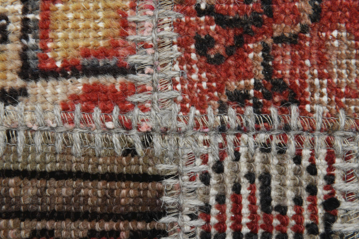 Vintage Brown Shades Area Patchwork Rug