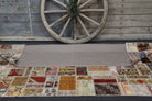 Vintage Brown Shades Area Patchwork Rug