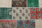 200x299 cm vintage patchwork Anatolian area rug – Bahrisev, low pile, wool