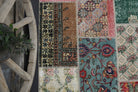 Authentic Anatolian vintage patchwork area rug (1970s) with patchwork design – one-of-a-kind at Fame Rugs