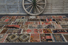 Handmade Vintage Brownish Patchwork Area Rug