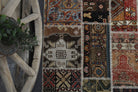Handmade Vintage Brownish Patchwork Area Rug