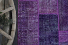 Handmade wool rug from Anatolia, Turkey – Handmade Vintage Area Patchwork Rug 6'8" x 9'9"