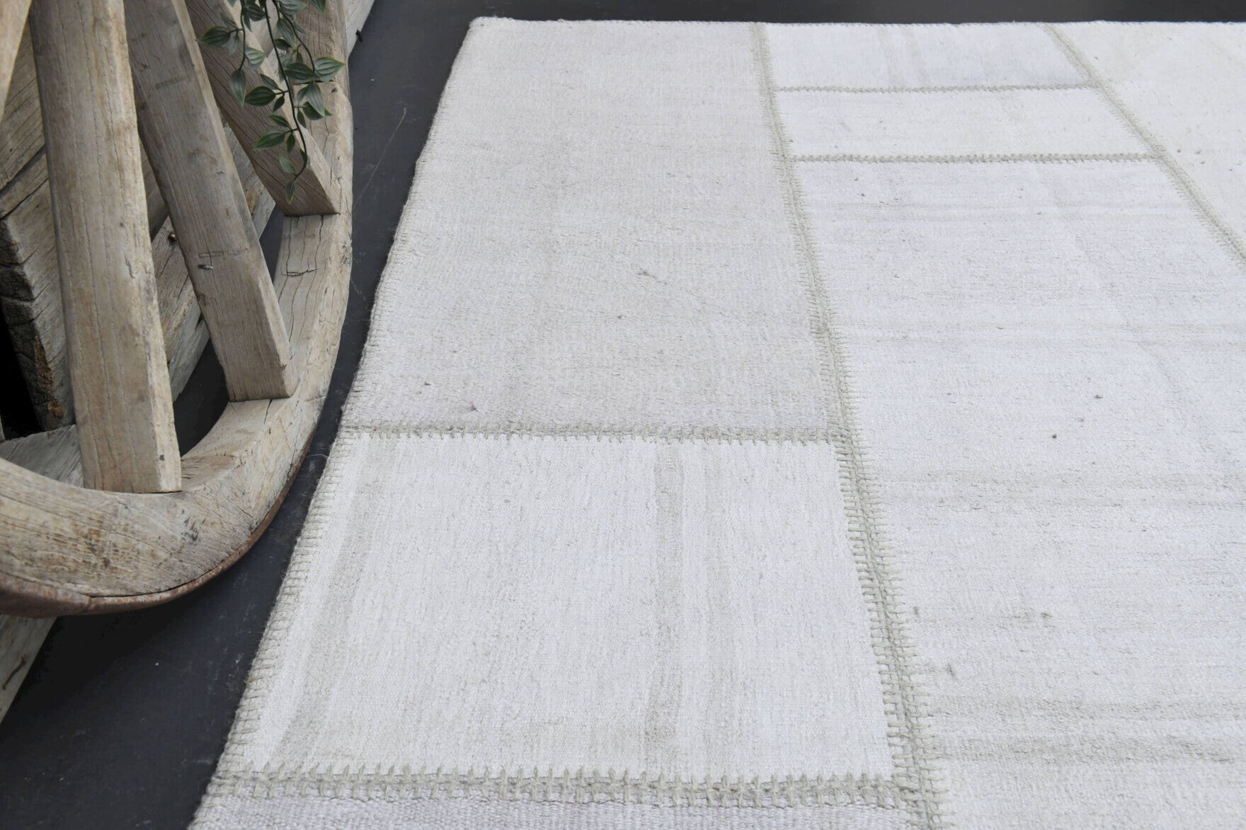 Handmade wool rug from Anatolia, Turkey – Handmade Vintage Patchwork Carpet 8' x 9'8"
