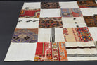 One-of-a-kind 1970s Anatolian vintage patchwork area rug in wool, 6'4" x 9'2"