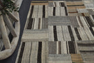 Handwoven flatweave wool kilim from Anatolia, Turkey – Handmade Patchwork Vintage Area Rug 6'1" x 8'6"