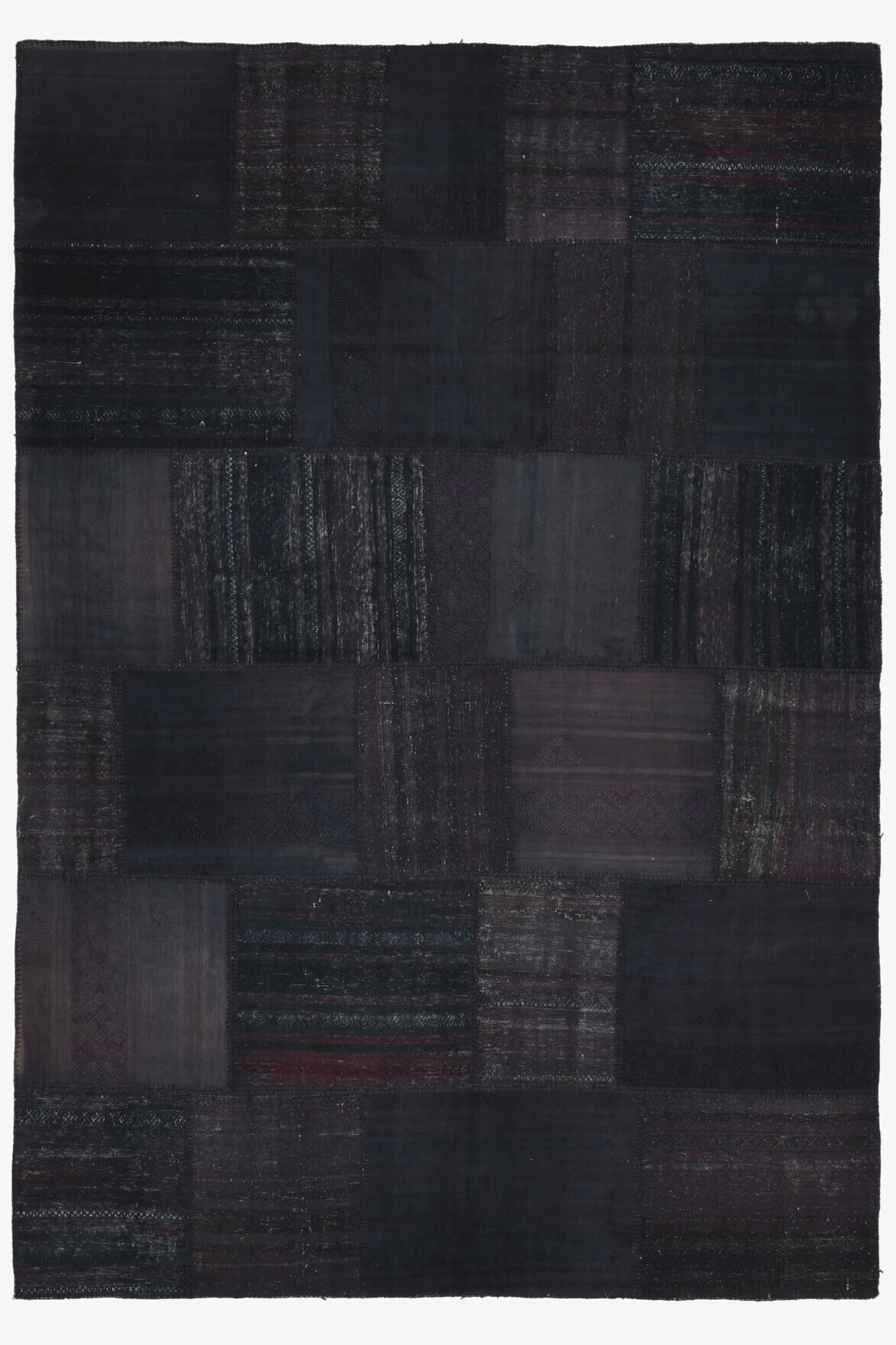 Patchwork Overdyed Kilim Area Rug