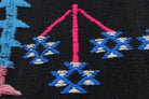 Nomadics Black Ethnic Carpet from 1970's