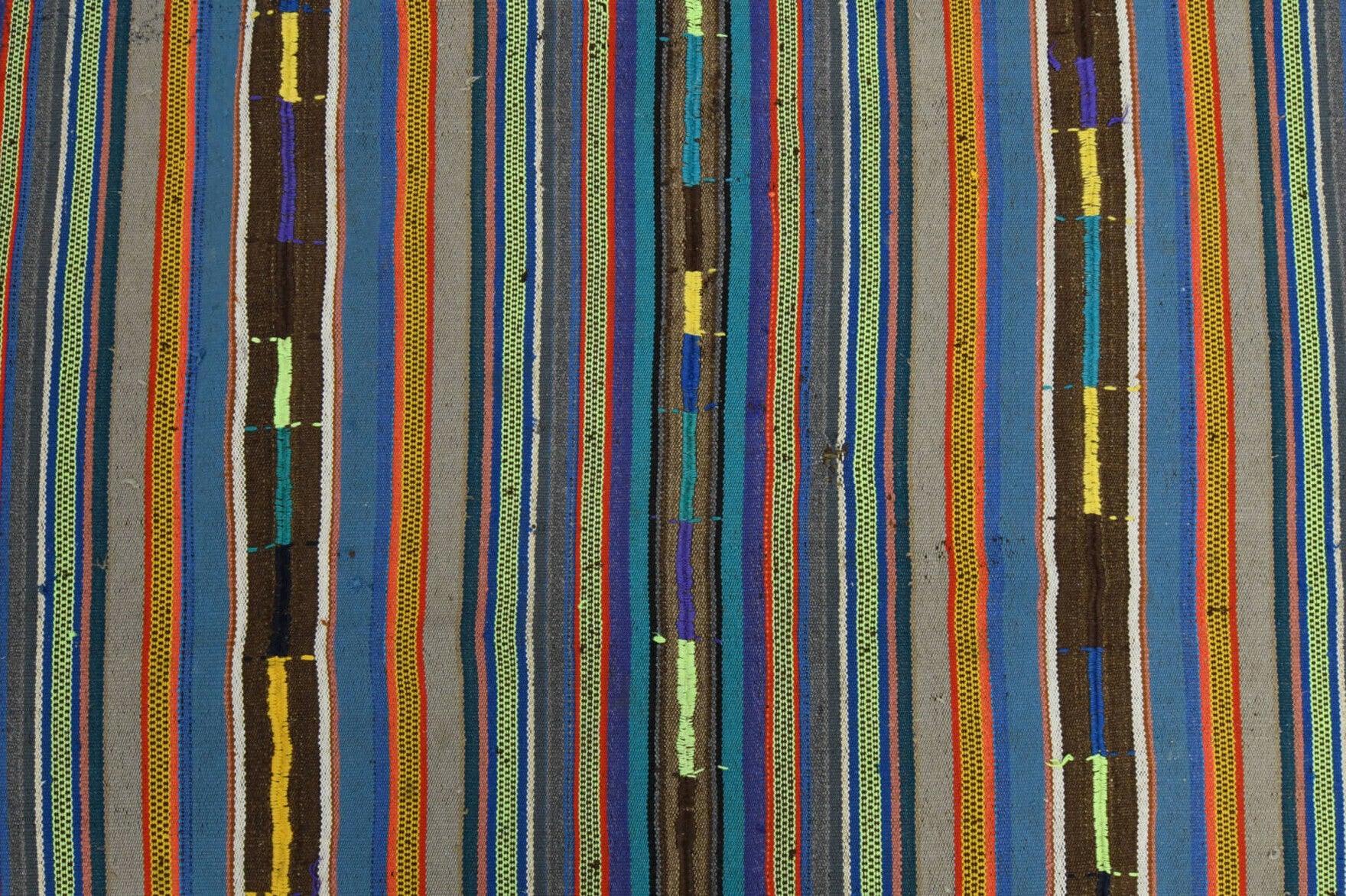 One-of-a-kind 1960s Anatolian vintage kilim rug in wool, 5'7" x 10'