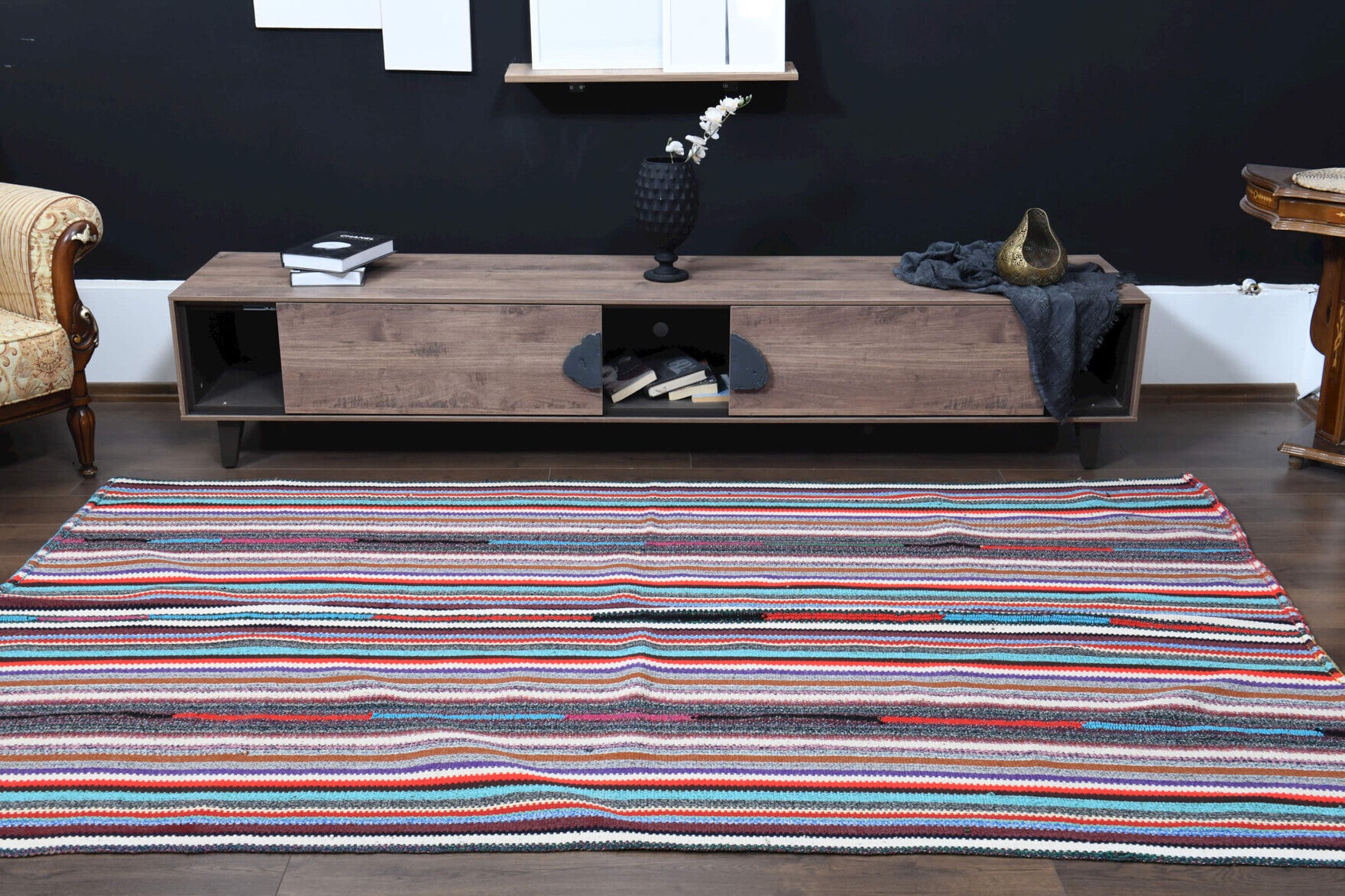 172x282 cm vintage Anatolian kilim rug – Ratibegul, flatweave, wool