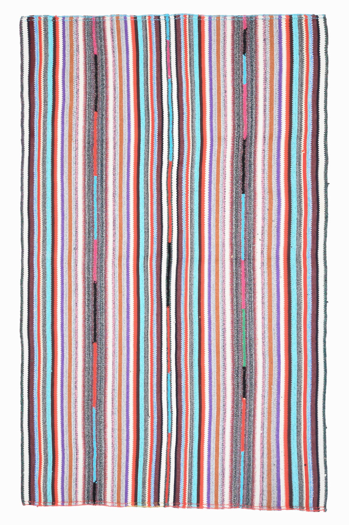 Handmade Vintage Area Kilim Rug
