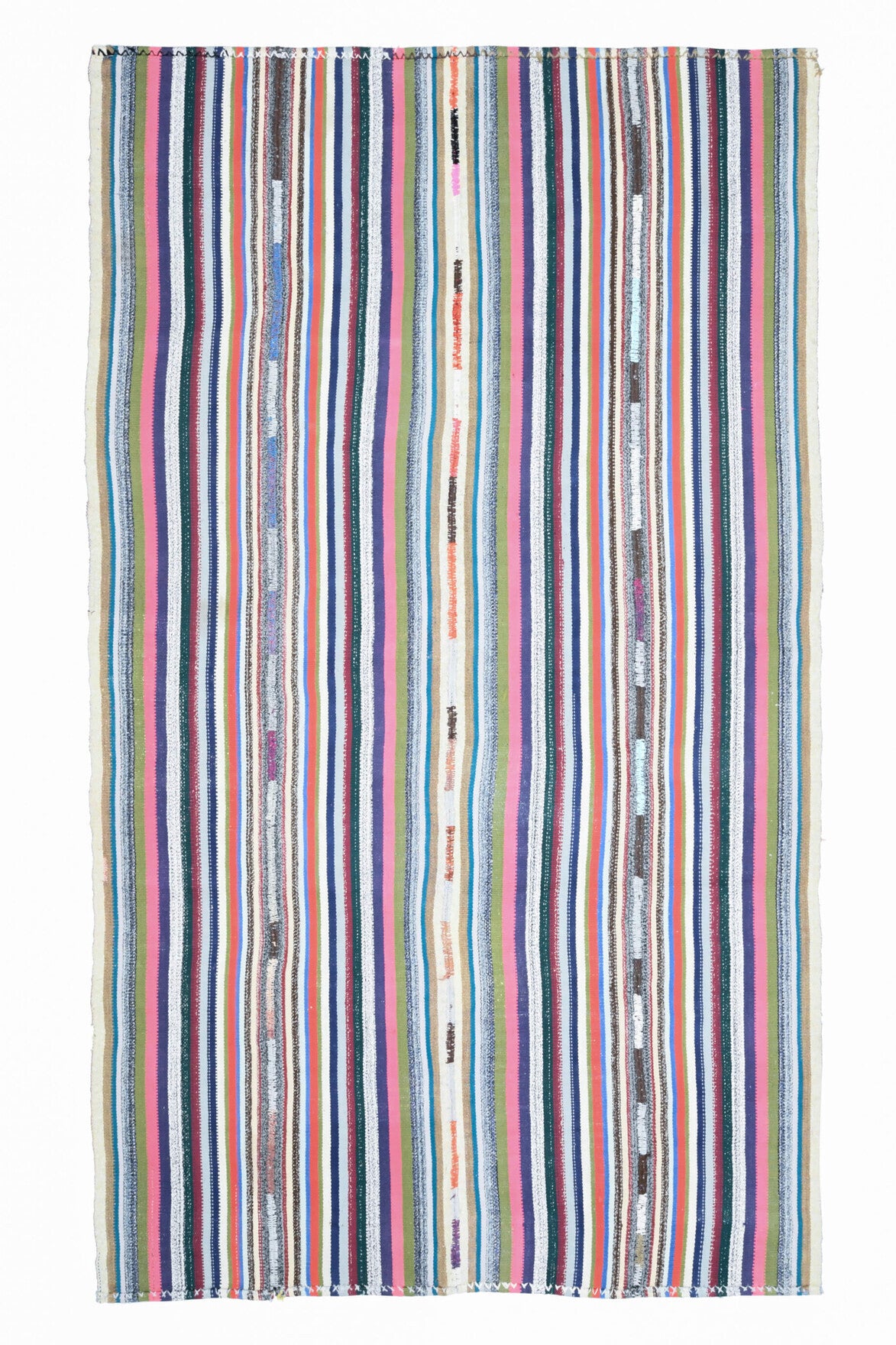 Handmade Vintage Area Kilim Rug