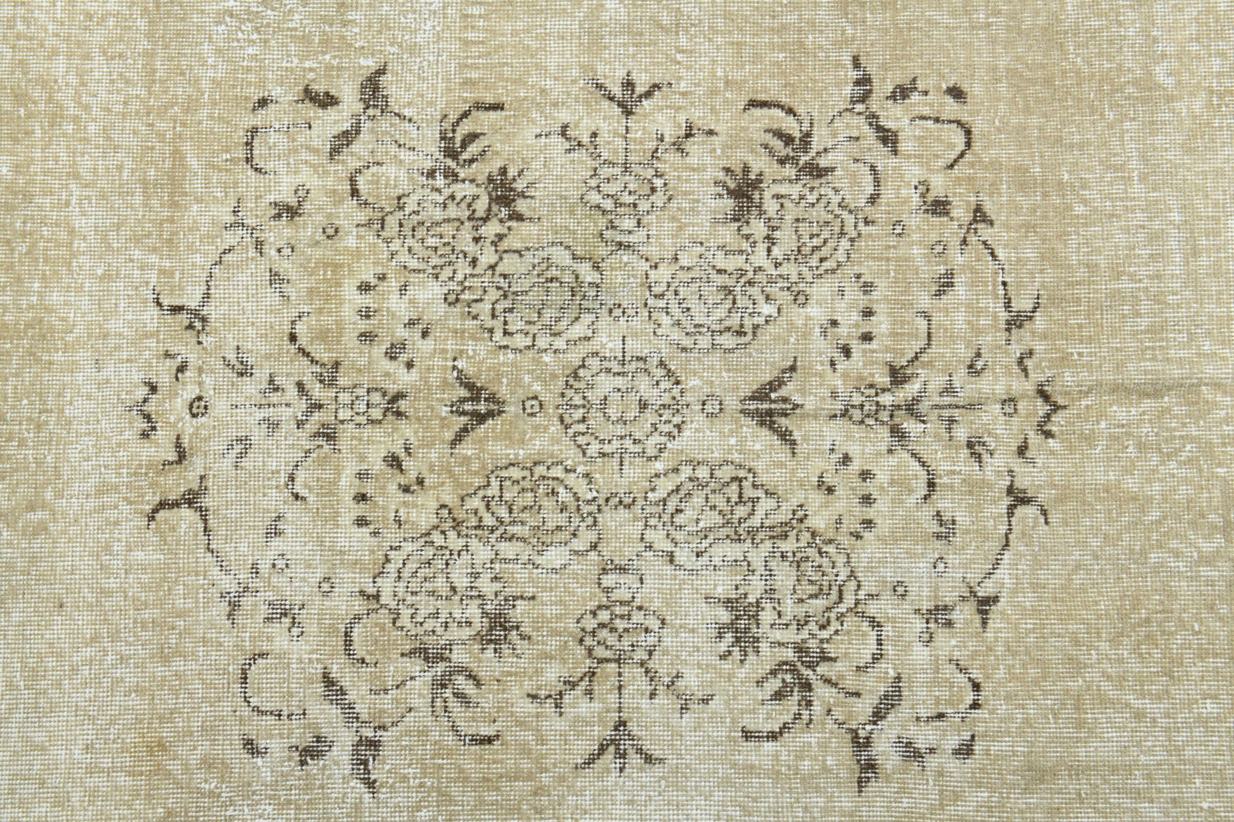 194x293 cm vintage Turkish area rug – Tarabtac, low pile, wool
