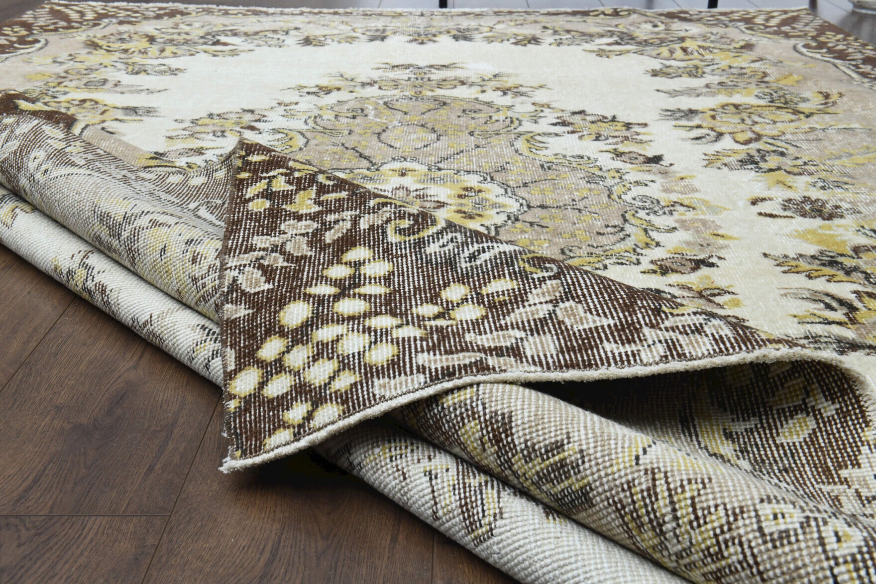 One-of-a-kind 1970s Anatolian vintage area rug in wool, 6'2" x 9'3"