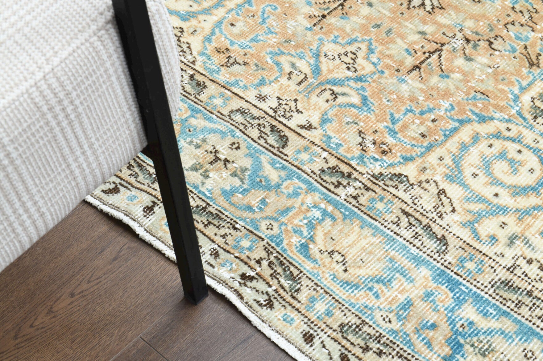 One-of-a-kind 1970s Persian vintage area rug in wool, 5'2" x 8'9"