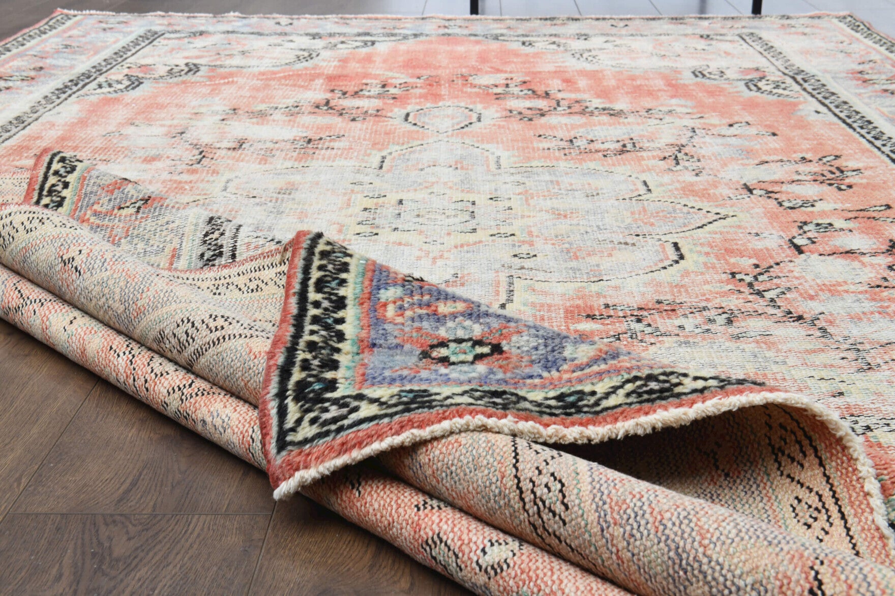 One-of-a-kind 1970s Anatolian vintage area rug in wool, 6'3" x 10'2"