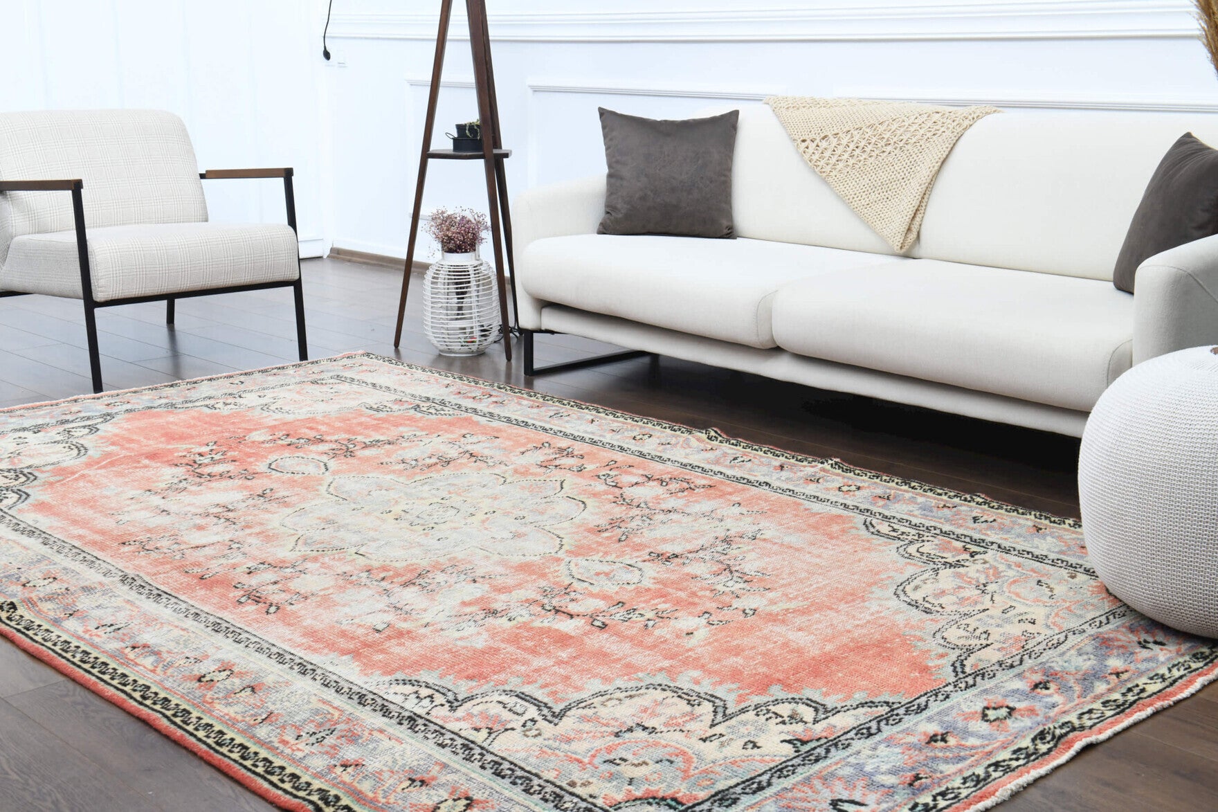 190x310 cm vintage Anatolian area rug – Berilmelek, low pile, wool