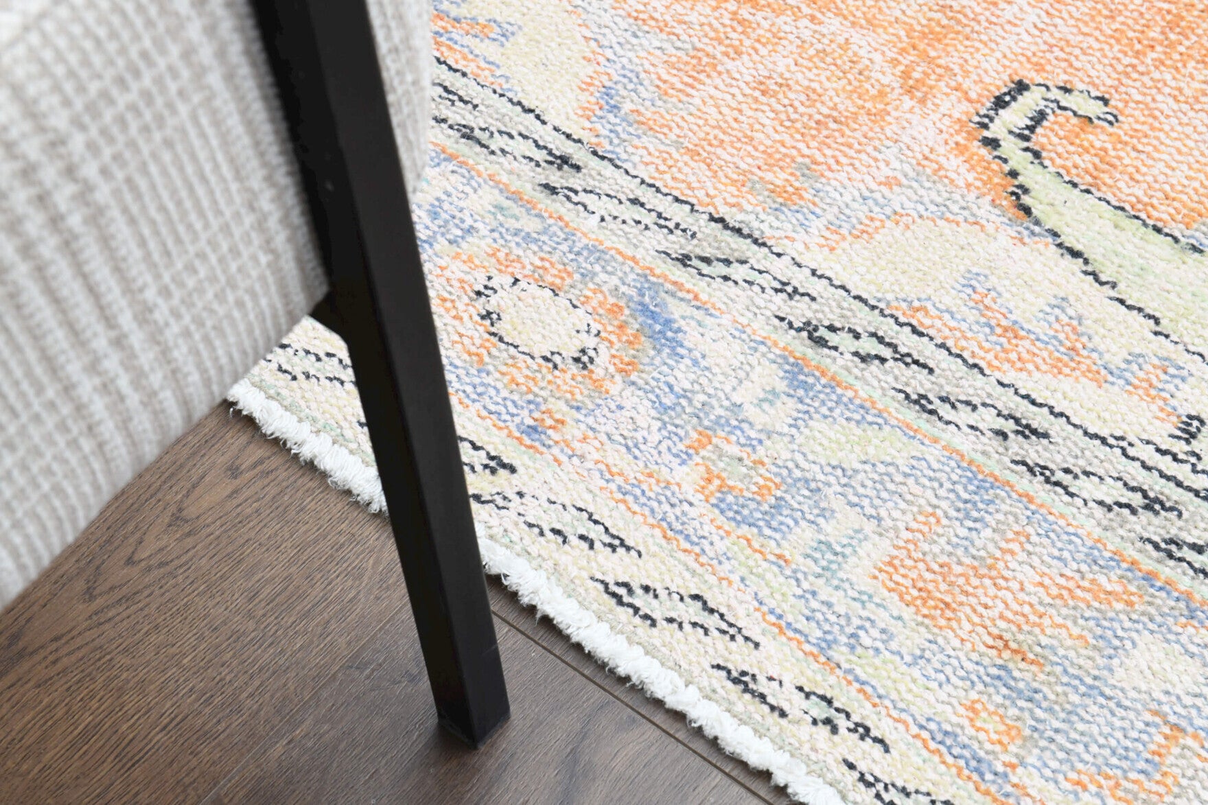 One-of-a-kind 1970s Anatolian vintage area rug in wool, 5'4" x 9'1"