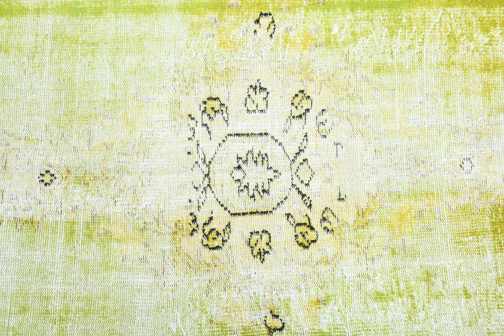 Authentic Anatolian distressed vintage area rug (1950s) with abstract design – one-of-a-kind at Fame Rugs